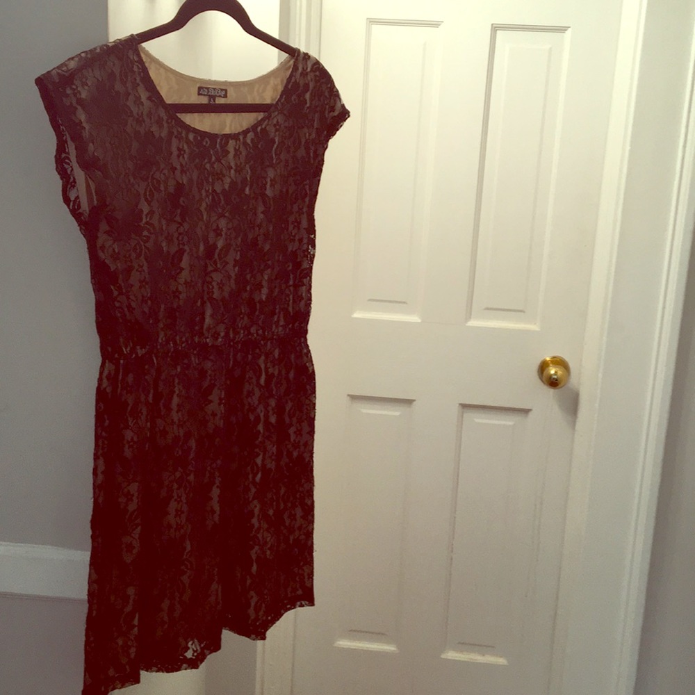Black lace dress